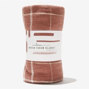 Little Korboose Woven Taupe Throw Blanket 50” x 60”